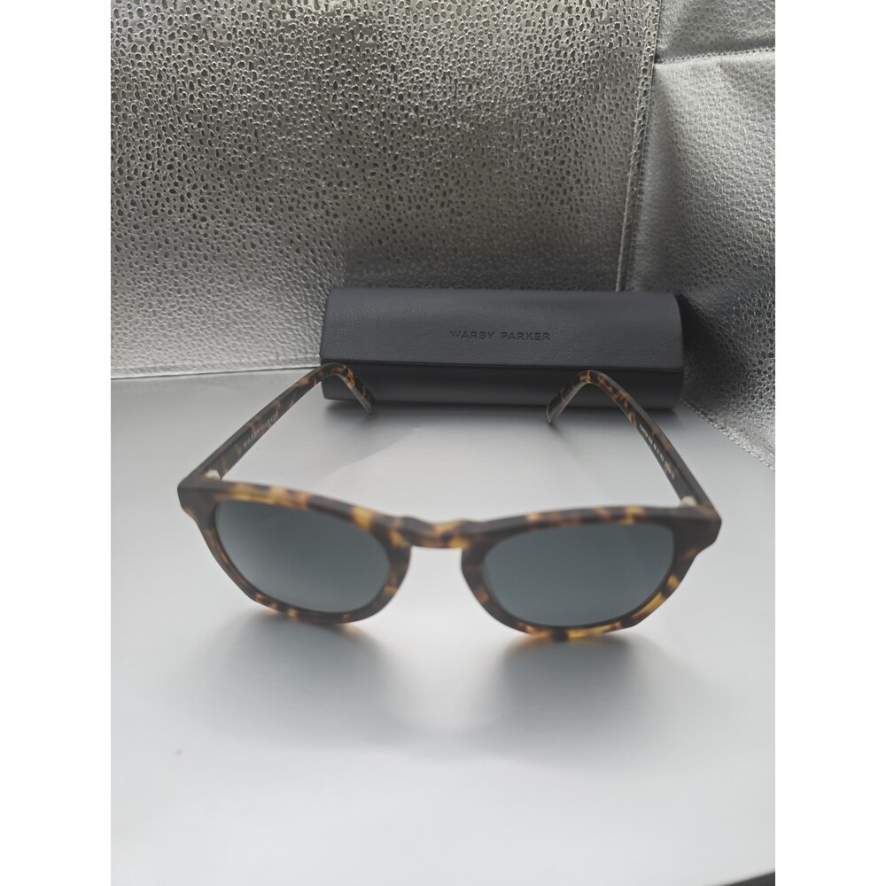 Warby Parker Topper M 939 Hazlenut Tortoise Sunglass, Green Demo Lens 48-21-142